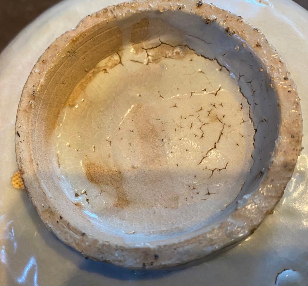 中国汕頭スワトウ　獅子絵皿　鑑賞台付 沈船品ヴィンテージ　レア ・台湾茶器