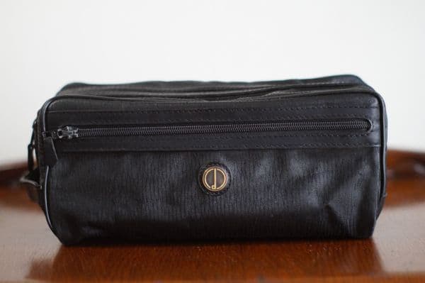 ダンヒル　コンビ　セカンドバッグ　トラベルポーチ　メンズポーチ　クラッチバッグ