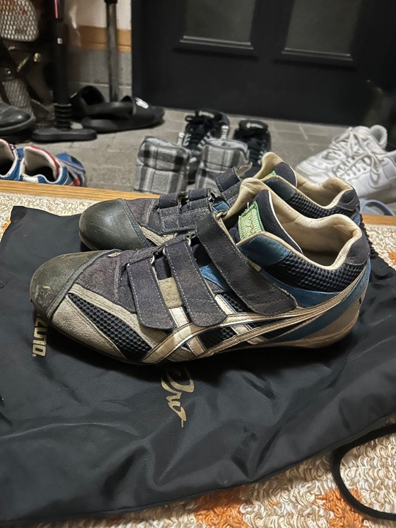 JPアセット証券野球部　ASICS スパイクシューズ ネイビー/グレー