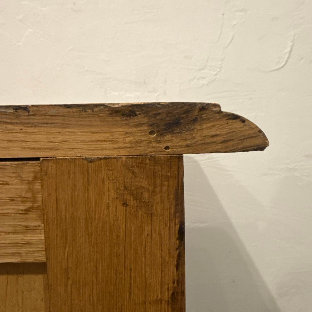 年末年始saleヴィンテージ　木製サイドテーブル　扉収納付き　1