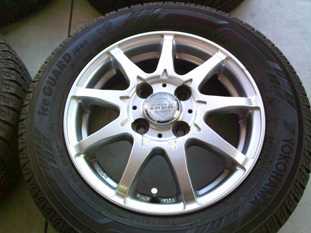 送料込☆中古スタッドレスセット☆ヨコハマiG60☆155/65R13☆アルト等