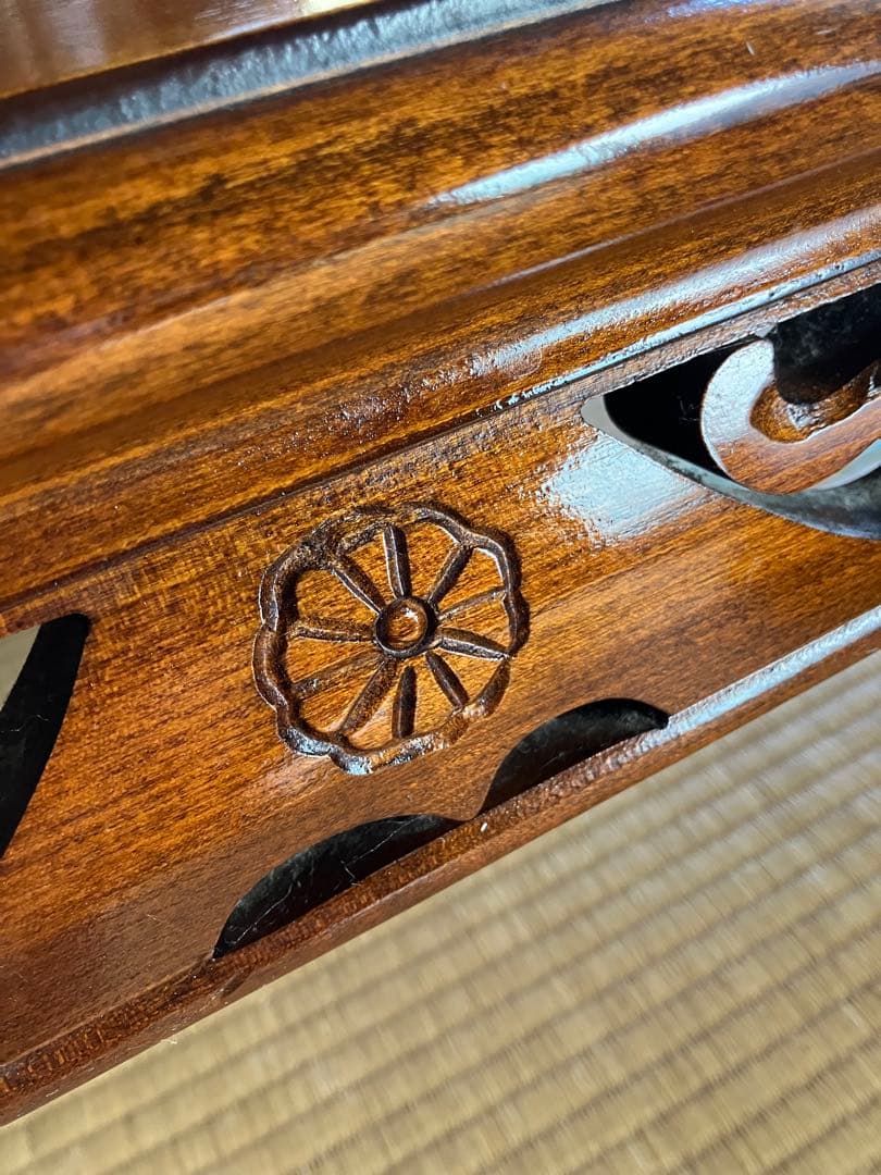 木製座卓 光沢仕上げ 90cm x 115cm