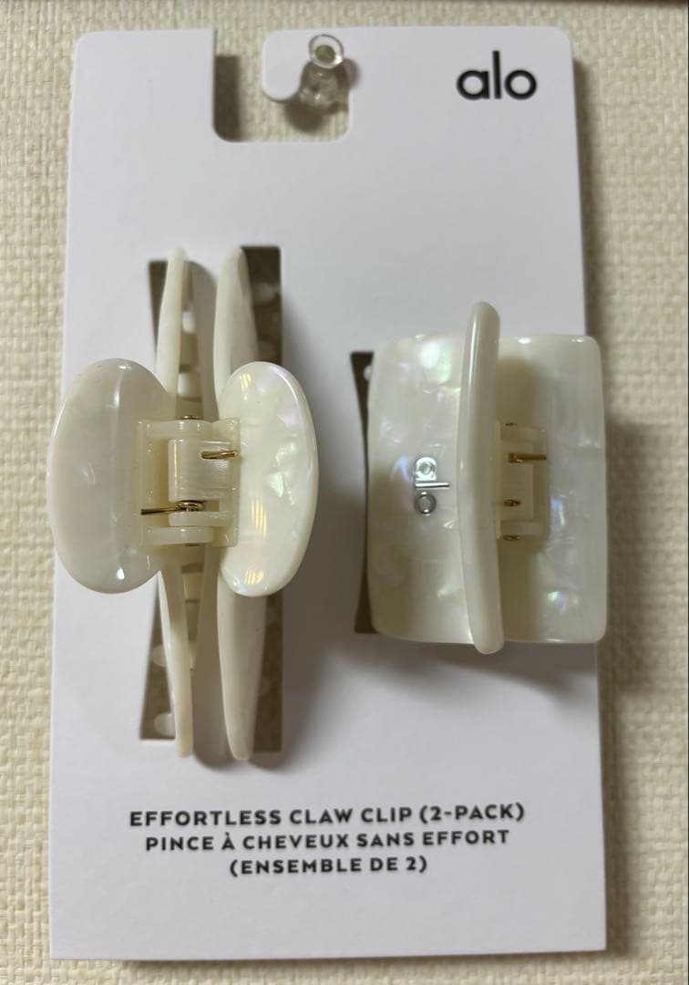 alo yoga クロークリップ 2個セット ホワイト