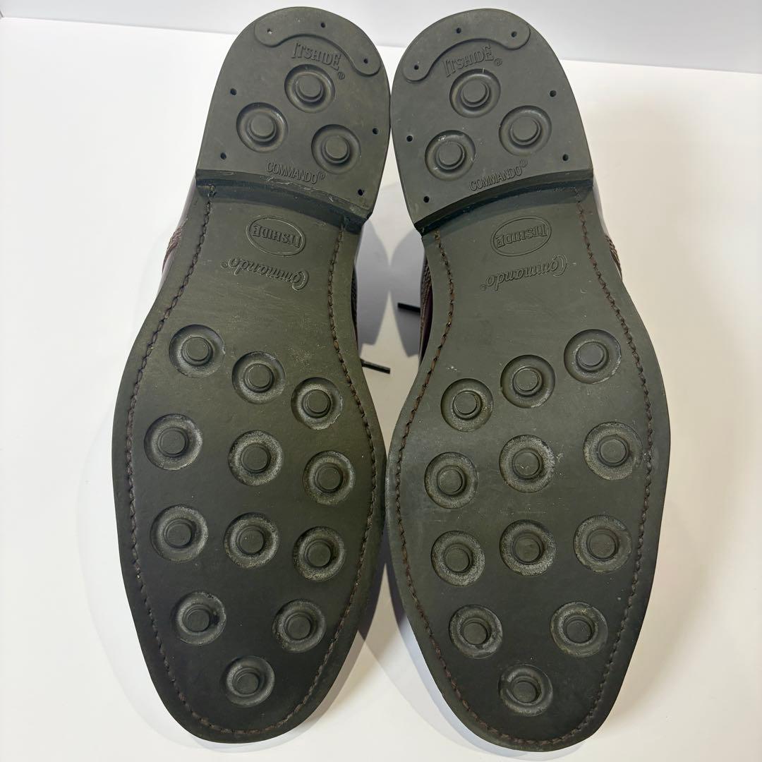 【美品】サンダース ミリタリーダービーシューズ 8803R ダークブラウン 28