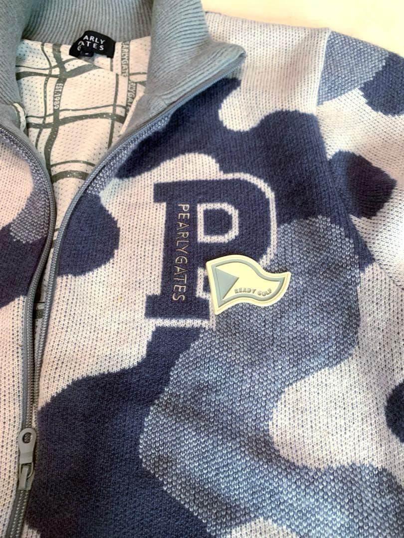 美品　正規品　パーリーゲイツ　カモ　ニット　フルジップ　ブルゾン　アウター　6
