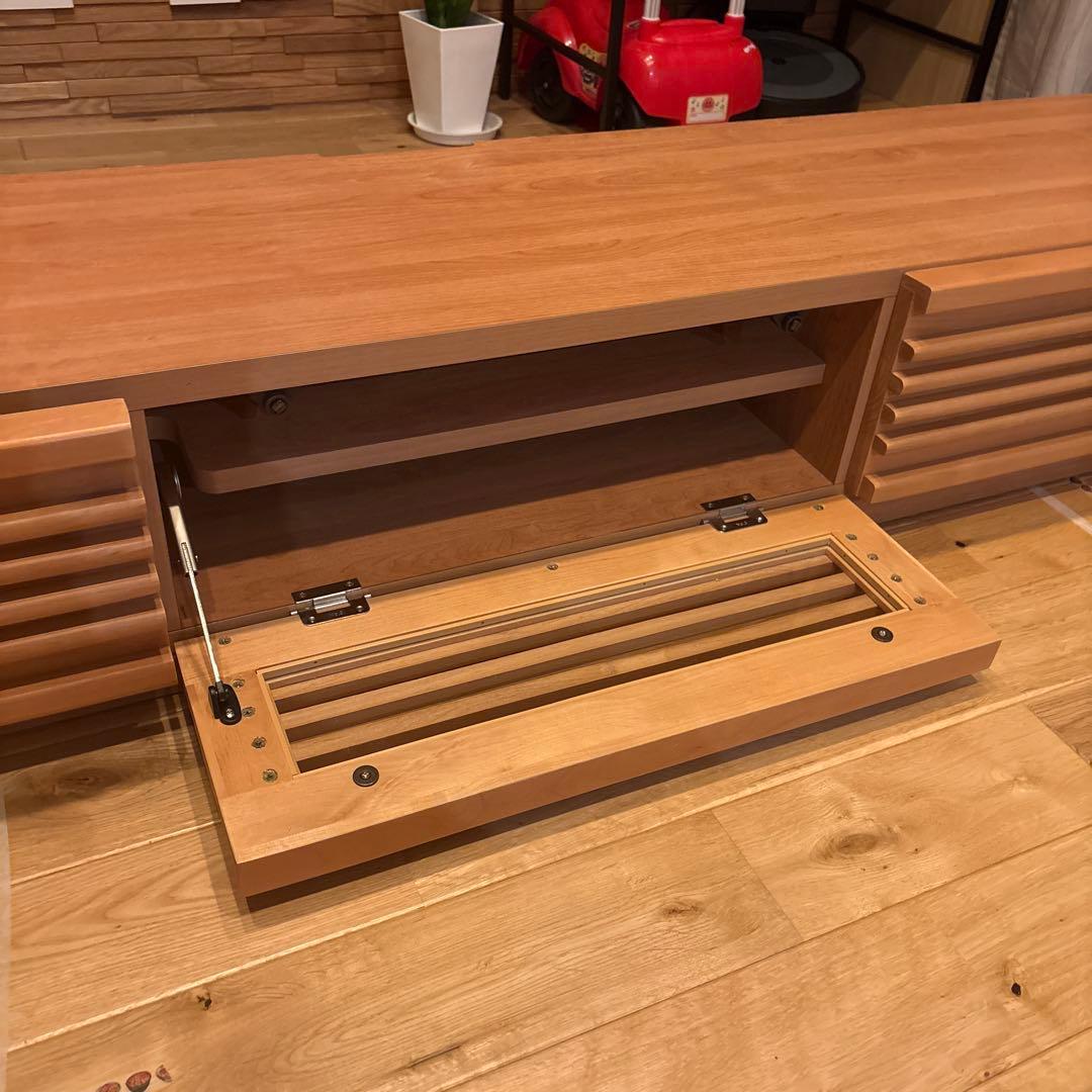 ウッド調 スリットデザイン テレビ台（福島県福島市内で引取り可能な方）