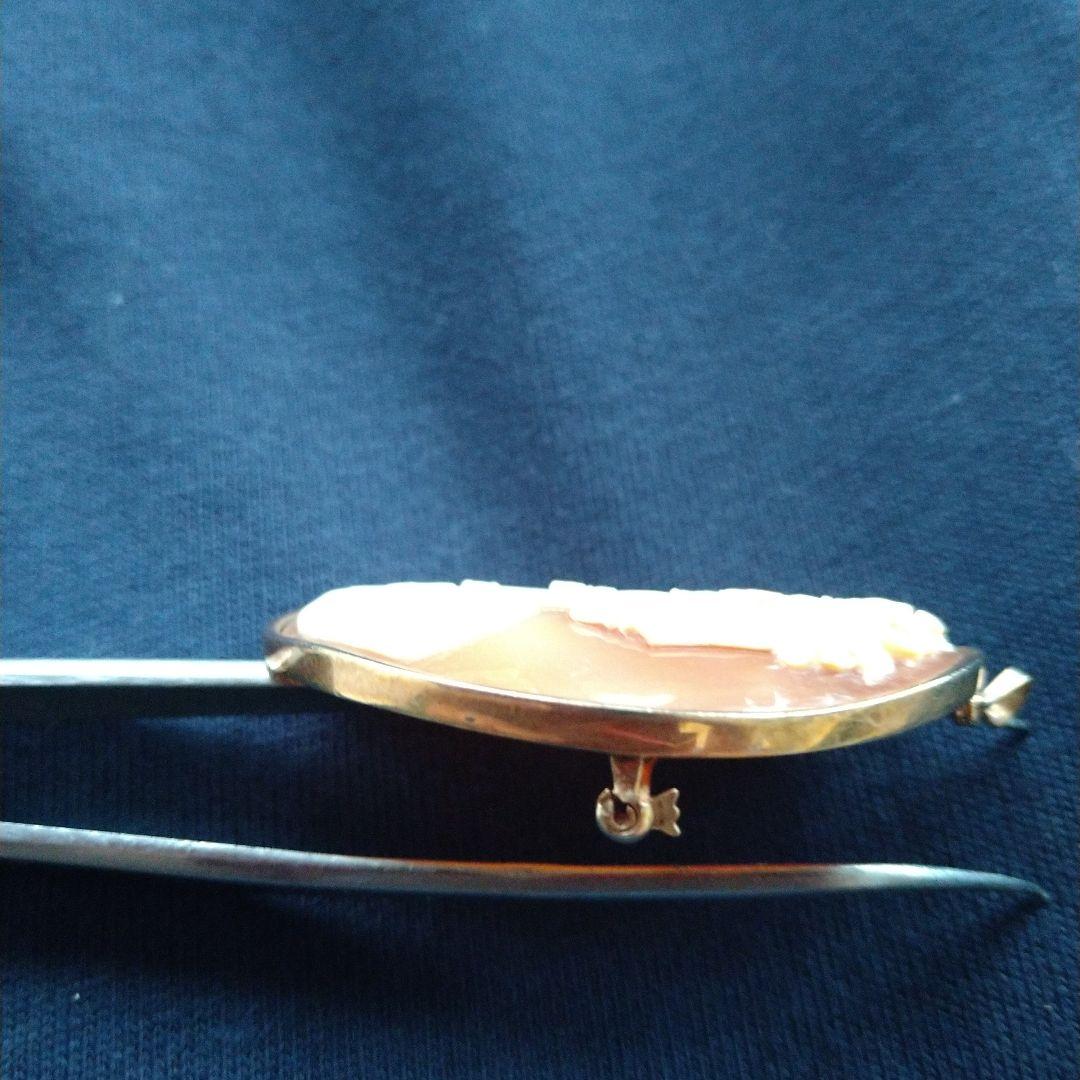 Donadio工房 ヴィンテージカメオブローチ K14