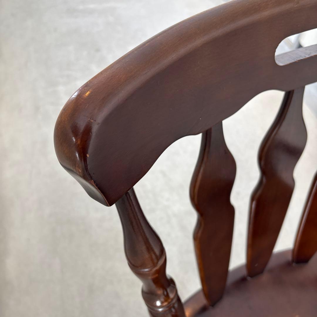 コイズミ KOIZUMI ウインザーチェア ブラウン 木 ダイニングチェア