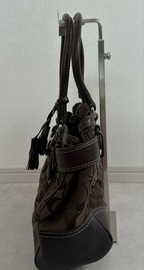 COACH コーチ トートバッグ ショルダー シグネチャー キャンバス レザー
