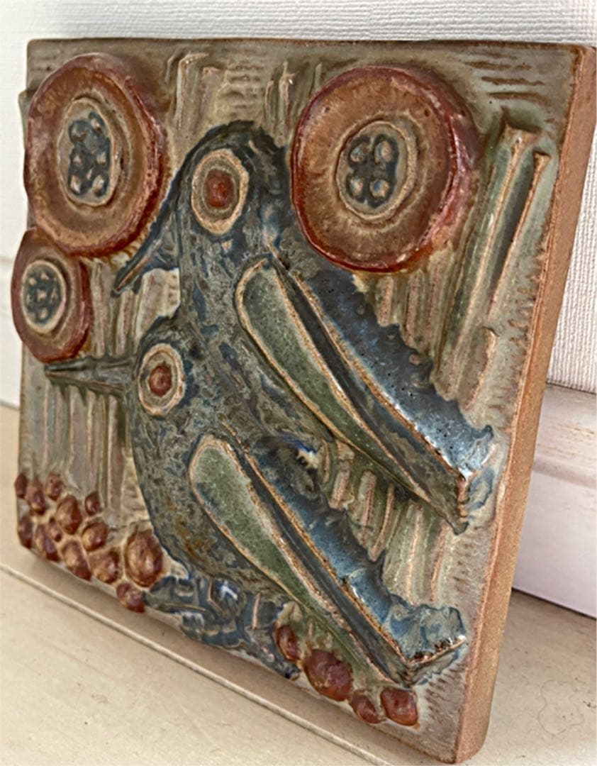 Michael Andersen & Son社\"小鳥の陶板\"