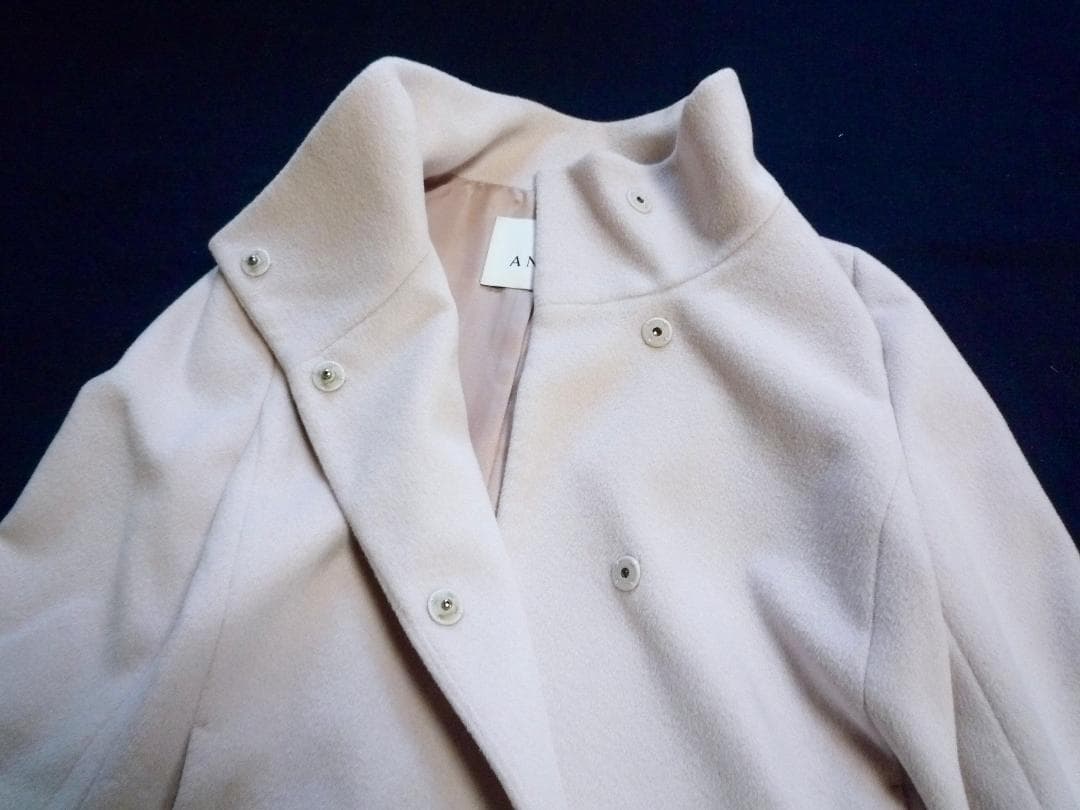 【美品】ANAYI アンゴラ スタンドカラー ショートジャケット