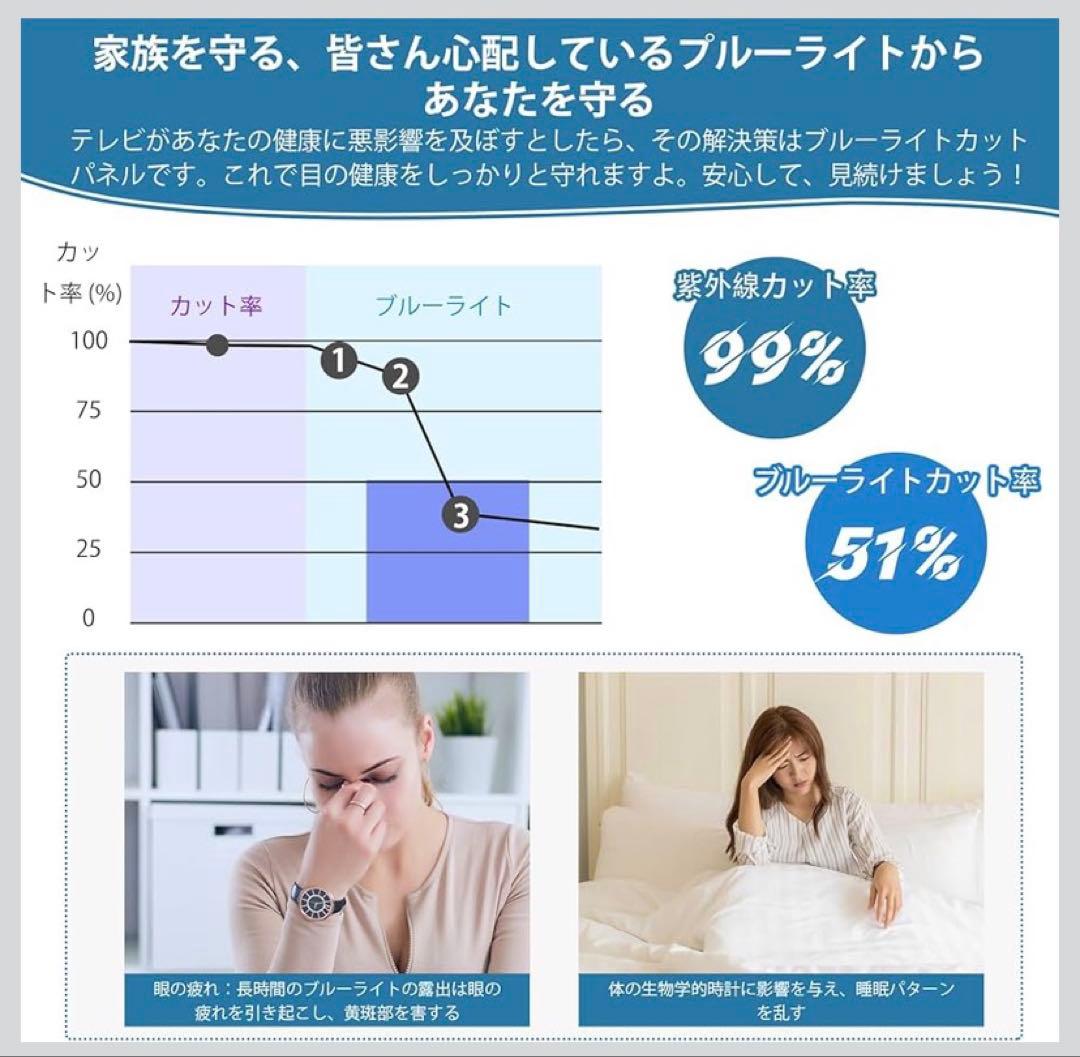 液晶テレビ保護パネル 75インチ テレビカバー アクリル製 液晶