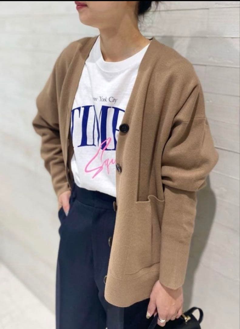 Spick & Span☆ダブルジャガードビッグカーディガン