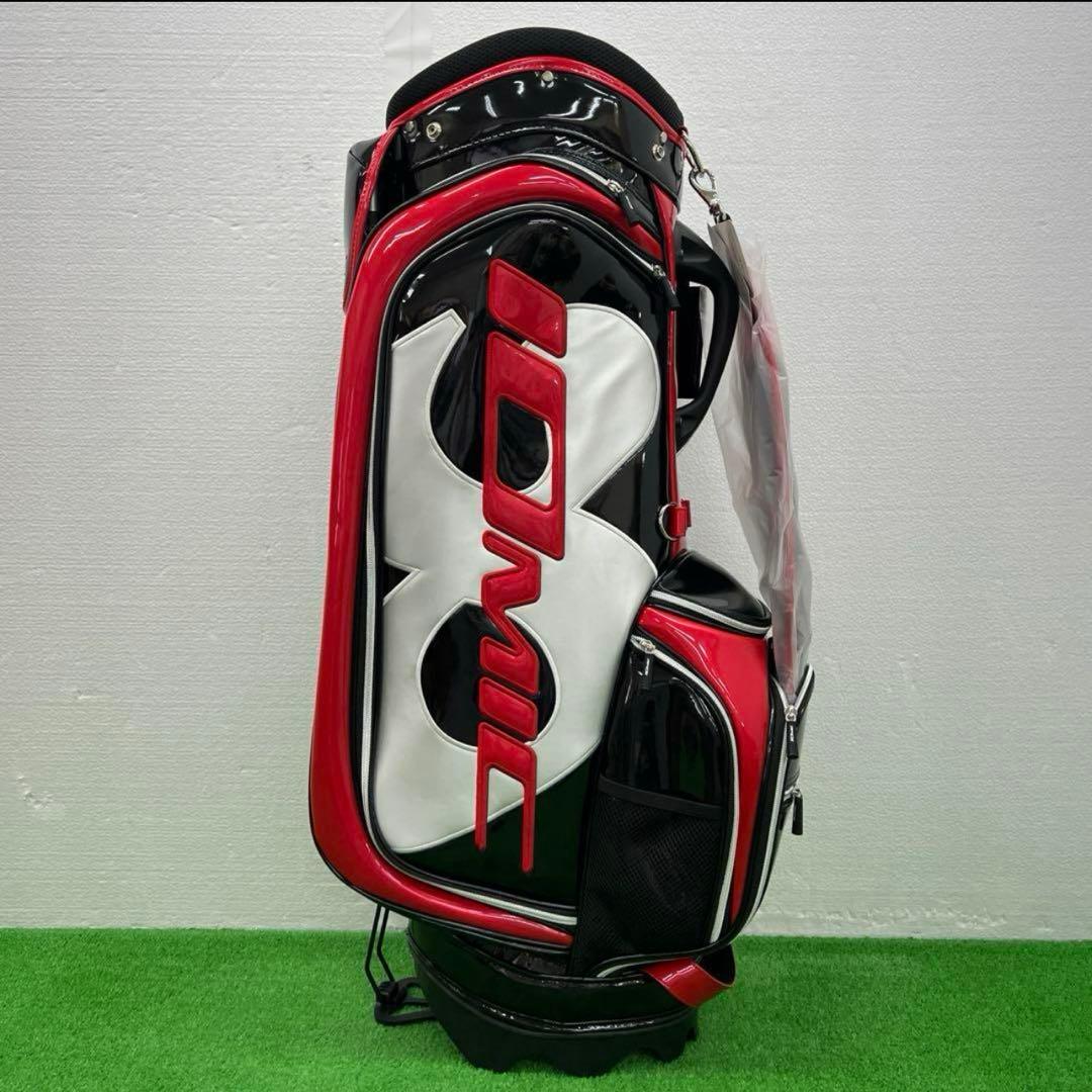 イオミック IOMIC キャディーバック　2019年モデル　ゴルフバック　黒赤