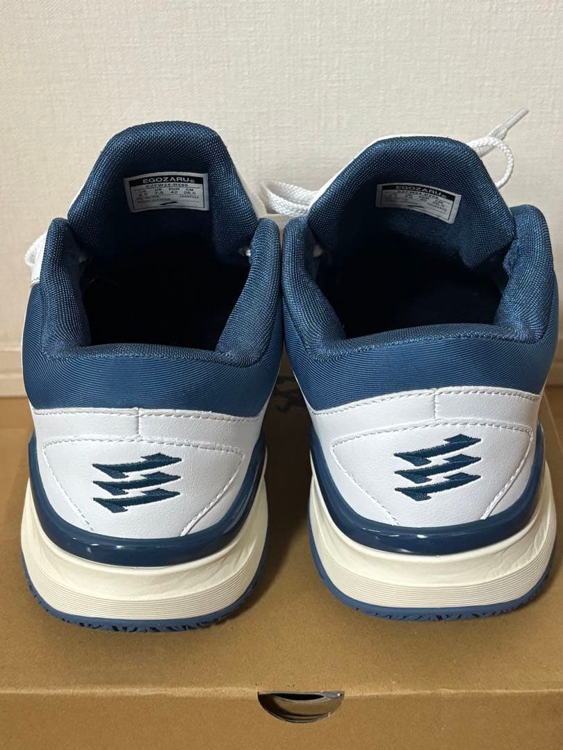 EGOZARU バスケットボールシューズ ホワイト/ネイビー