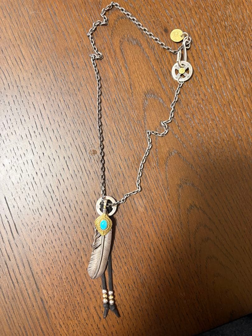 ゴローズ　フェザーターコイズネックレス