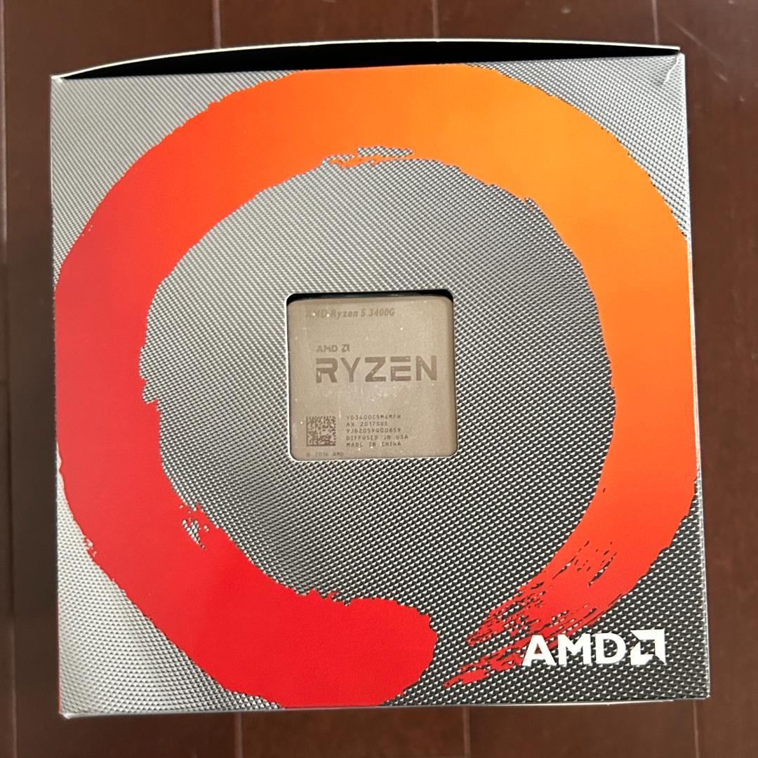【中古】AMD Ryzen 5 3400G クーラー付き