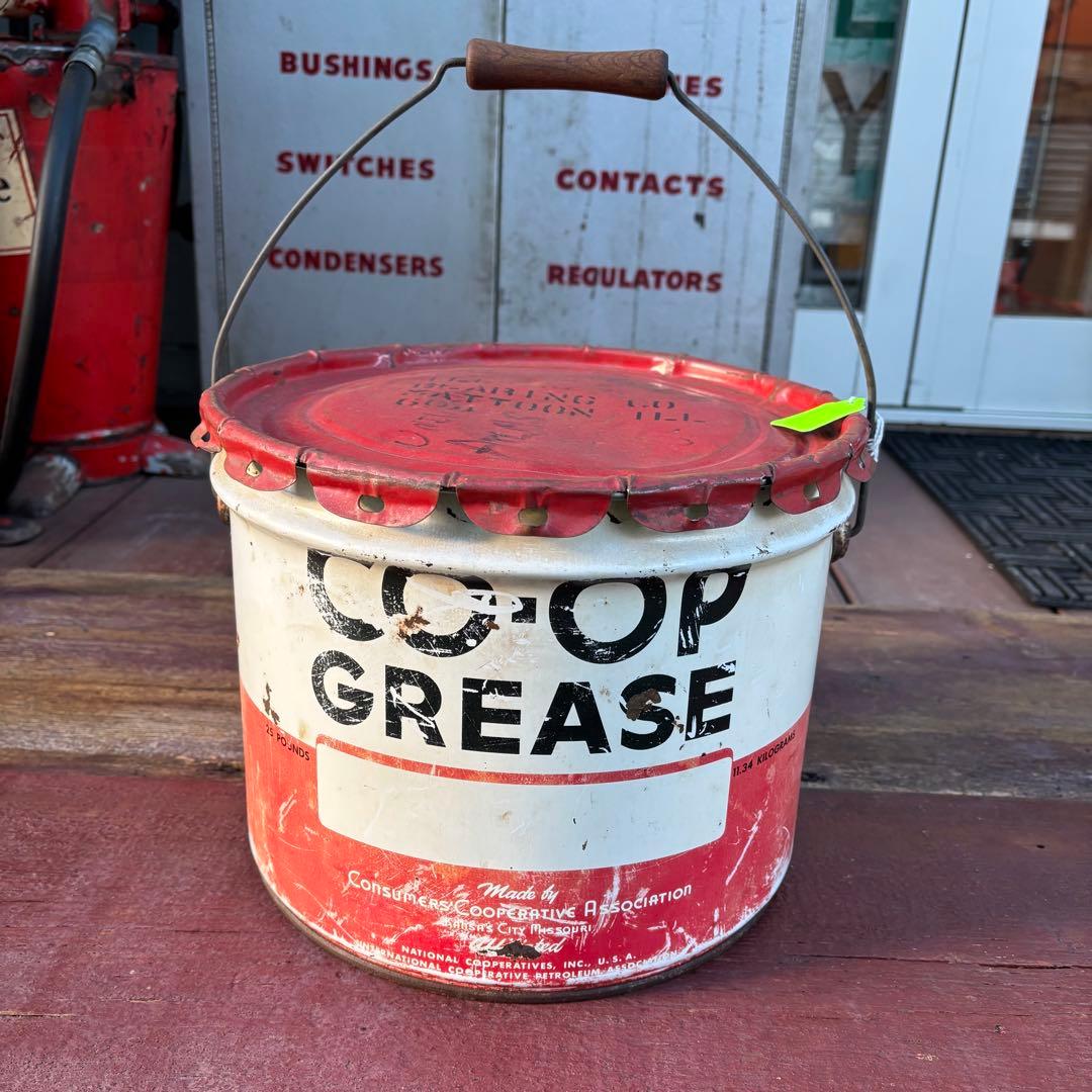 USA VINTAGE CO-OP GREASEオイル缶 1950s