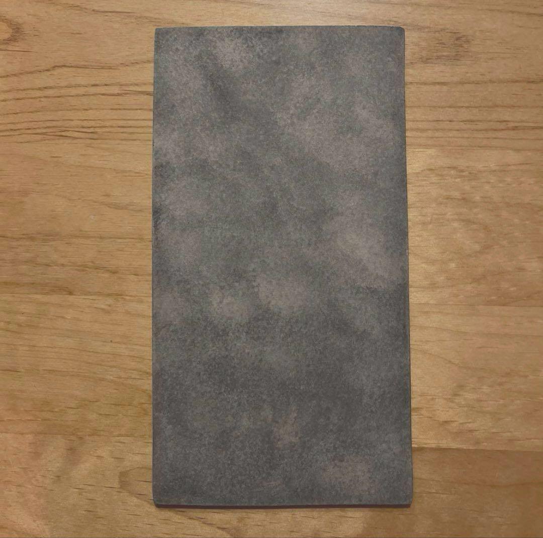 吉田次郎　プレート　平皿　板皿　グレー