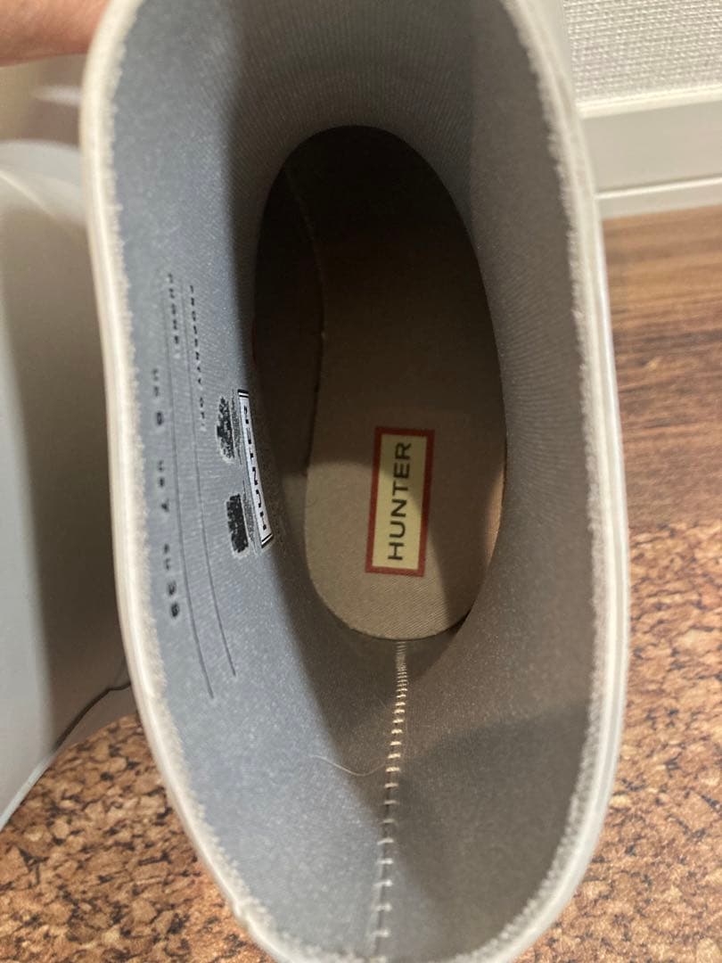 新品　ハンター　レインブーツ　スノーブーツ　オフホワイト　26㎝