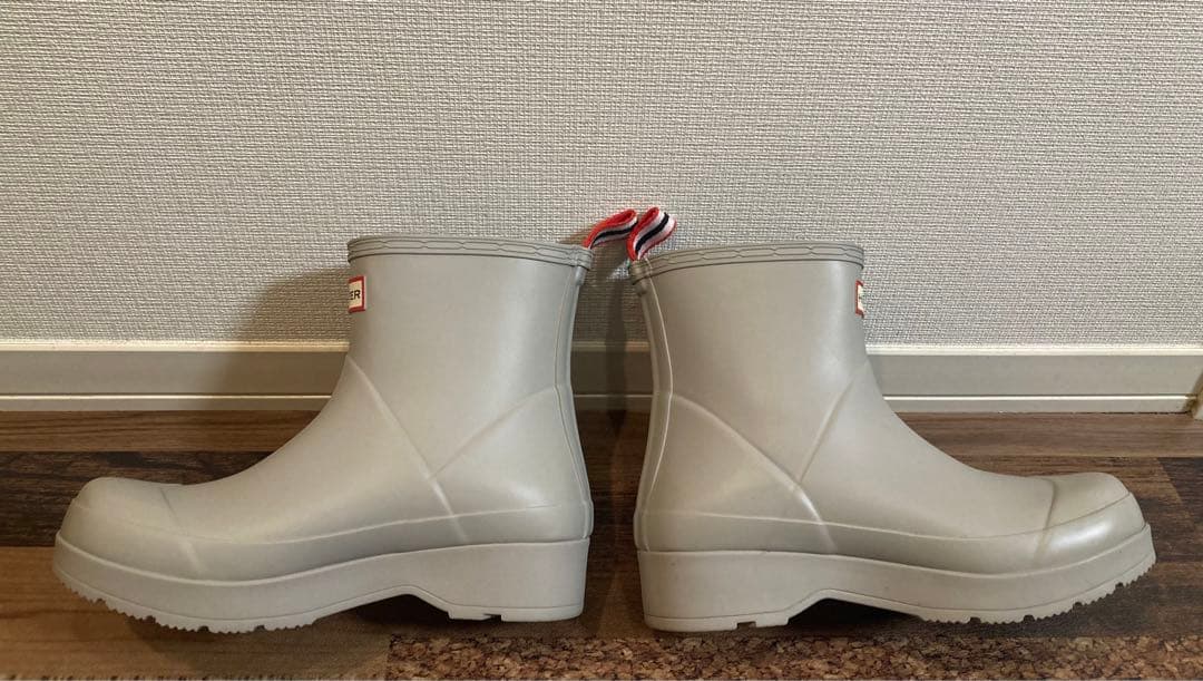 新品　ハンター　レインブーツ　スノーブーツ　オフホワイト　26㎝