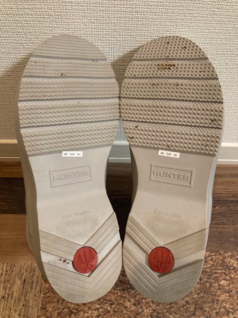 新品　ハンター　レインブーツ　スノーブーツ　オフホワイト　26㎝
