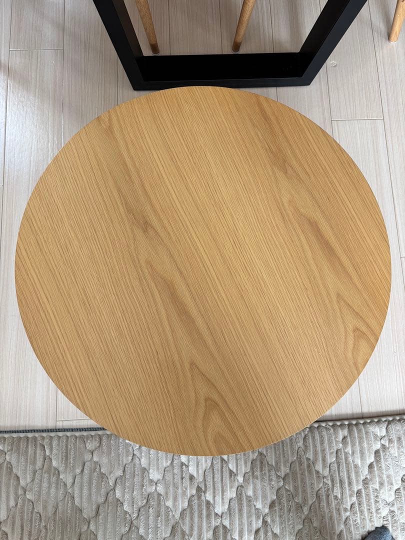 【値下げ】無印良品 ナチュラルウッド 円形センターテーブル
