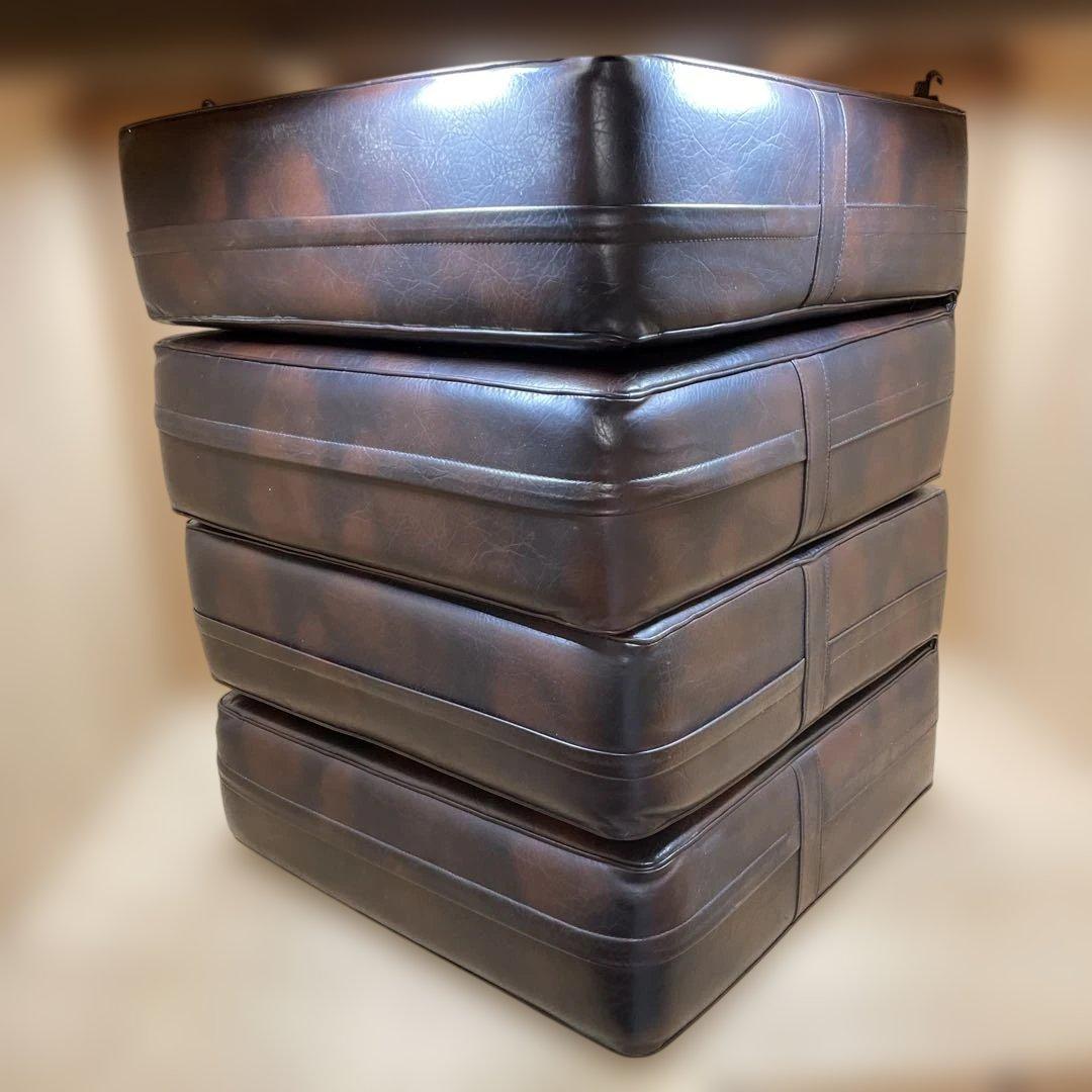 ２脚セット　1人掛けソファ　ヴィンテージ　FUJI FRIEND ダークブラウン