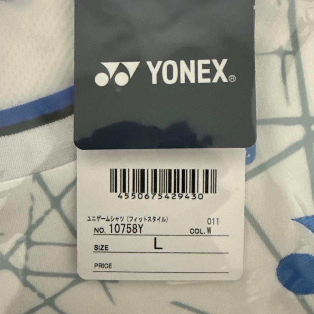 YONEX バドミントン ゲームシャツ L ホワイト NTT限定モデル