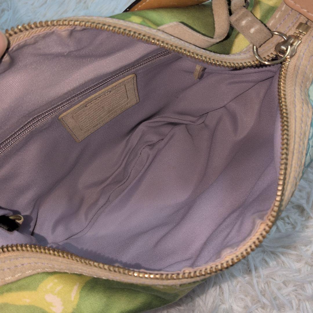 希少　coach パッチワーク　ホーボー　ワンショルダーバッグ　マルチカラー