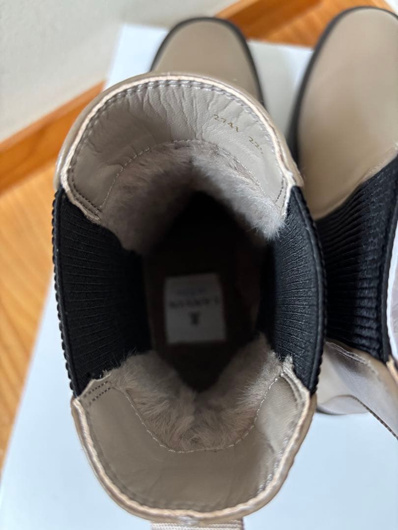 ❤️LANVIN❤️ランバンオンブルー サイドゴア ボアブーツ 22.5㎝ 新品