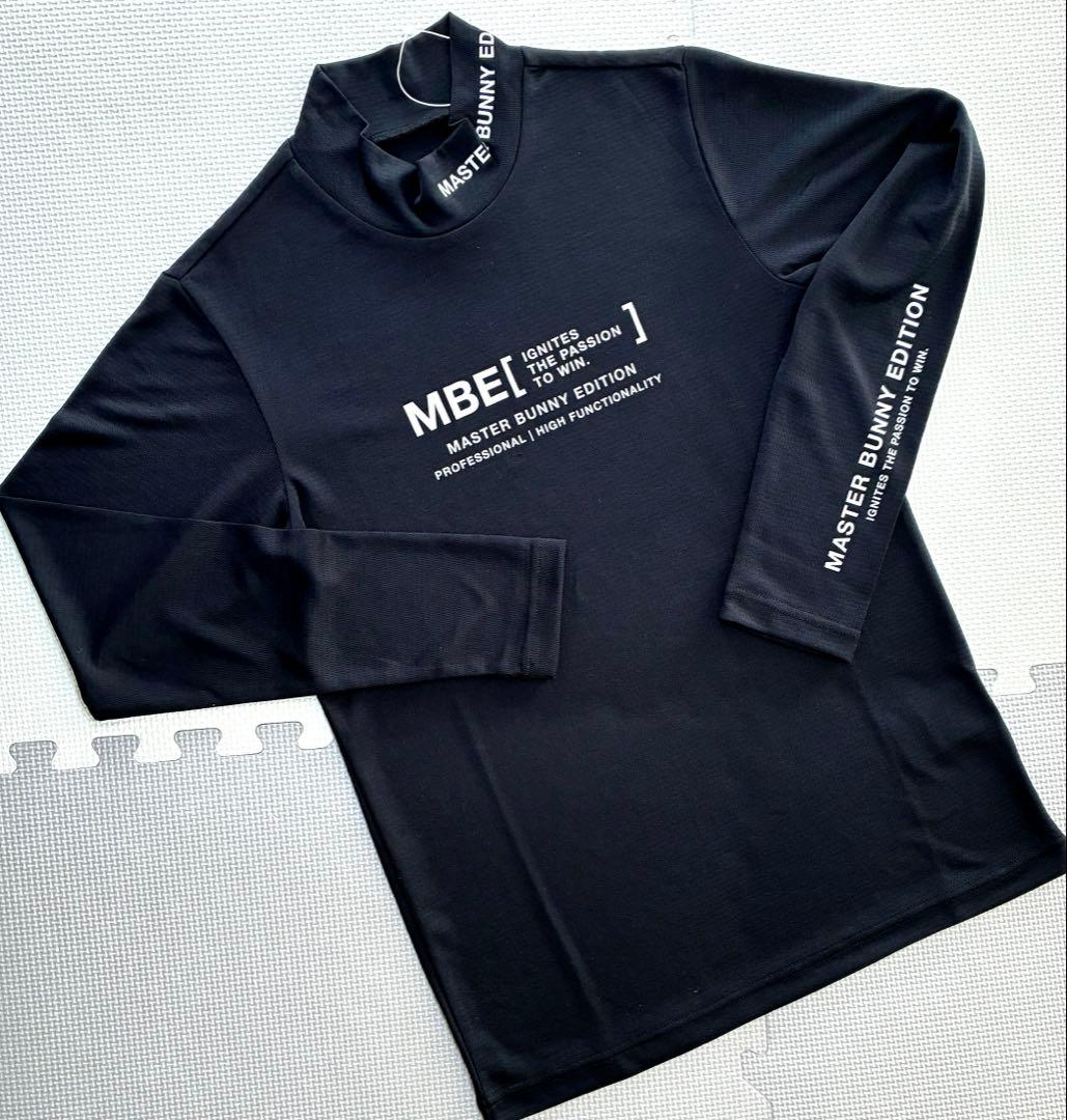 マスターバニーエディション ドビーボーダー スムースモックネック（BLK／4）