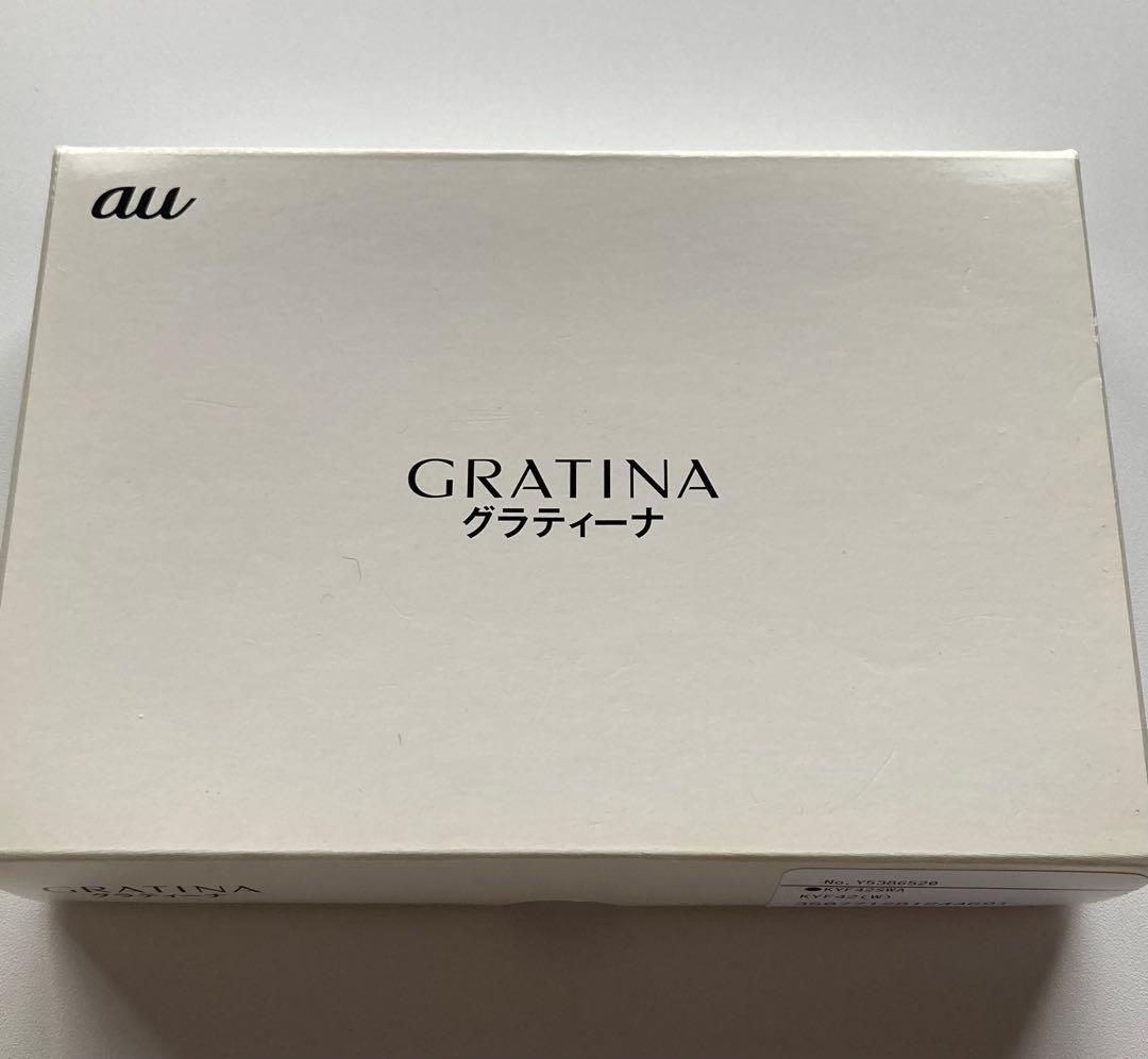 SIMロック済　au GRATIN KYF42 ホワイト利用制限○