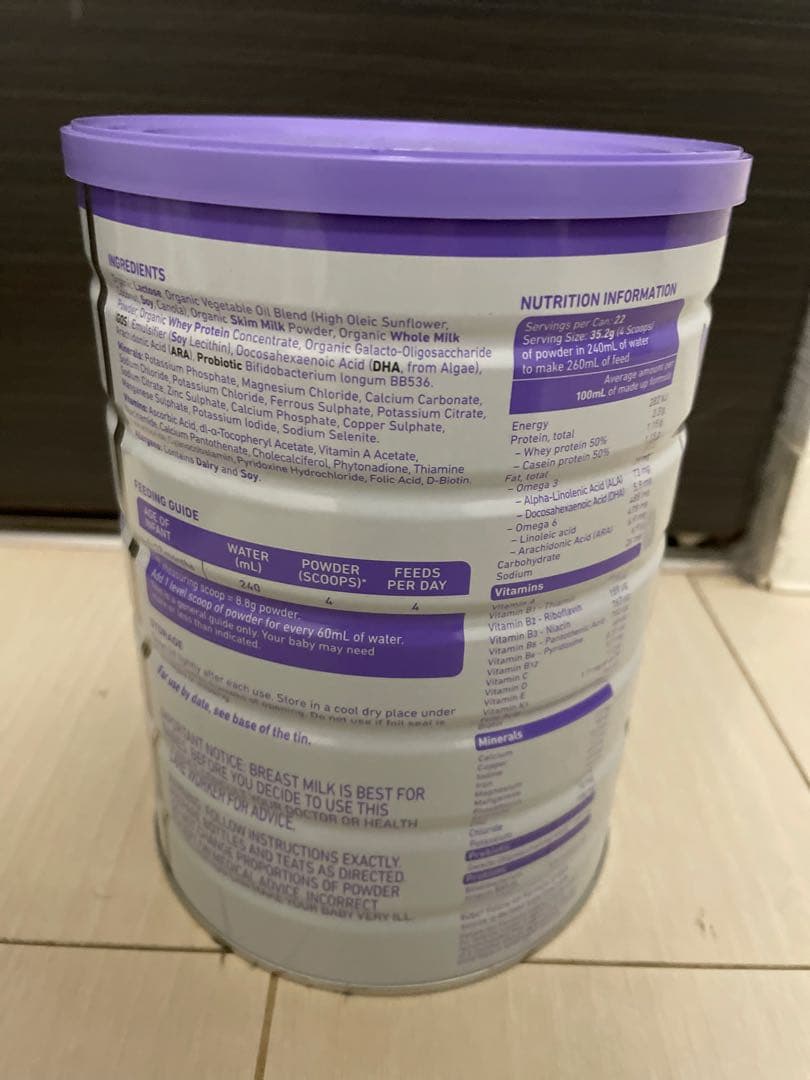 【2缶セット】bubs Organic 粉ミルク 2