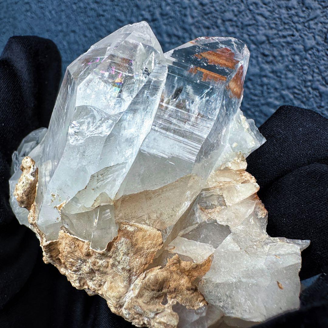 希少高透明度❗️マニカラン産レインボーヒマラヤ水晶クラスター超強いパワーA1409