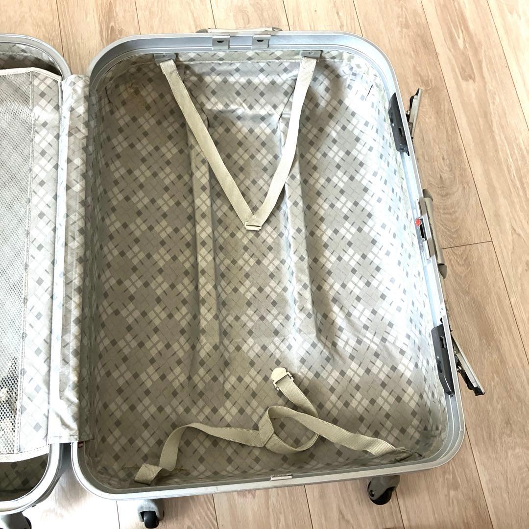 【匿名配送　ヴィンテージ】 スーツケース L 大　ブルー　ステッカー　海外旅行