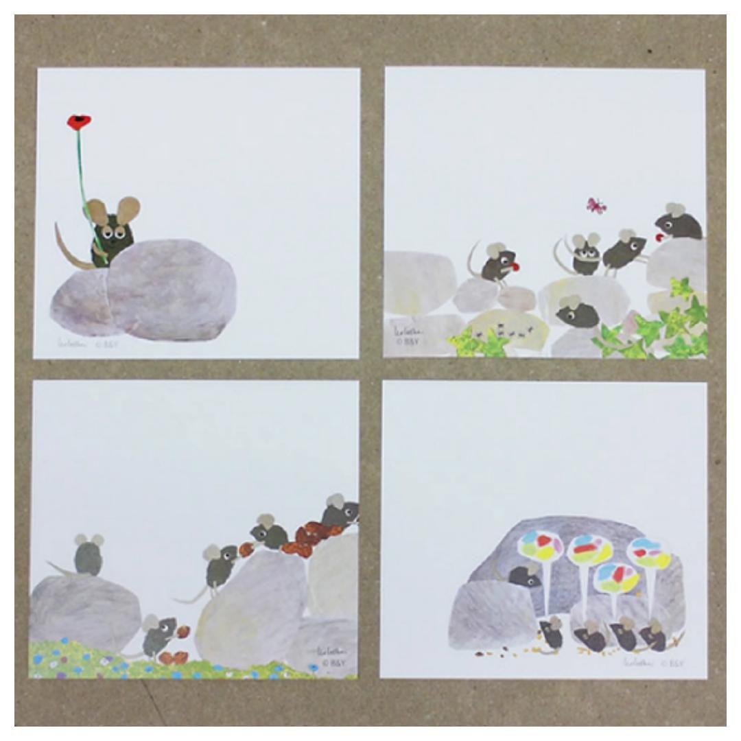 【32枚】③浅野みどり　レオ・レオニ　ブロックメモ　バラメモ　表現社　おすそ分け