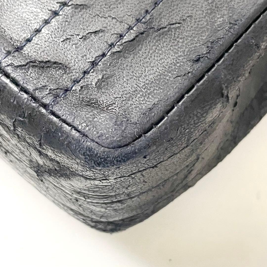 ららシャネル　マドモワゼル　ラムスキン　ターンロック　チェーンショルダー