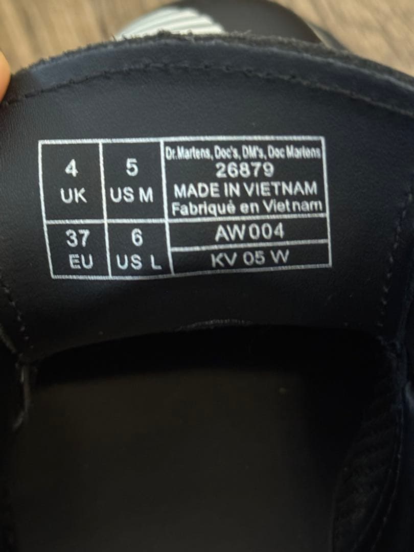 Dr. Martens QUAD POLKAドット柄厚底シューズ UK4