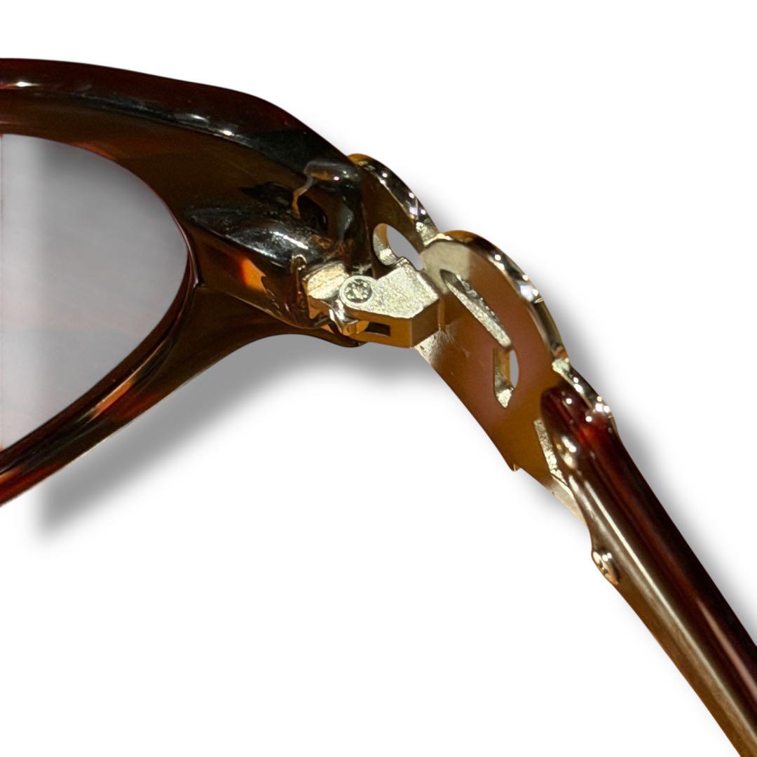 ディオール Dior サングラス ハート　パープル　紫　y2k ラインストーン