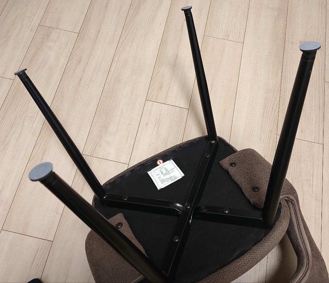 タンスのゲン　ダイニングチェア　2脚セット　ショコラブラウン