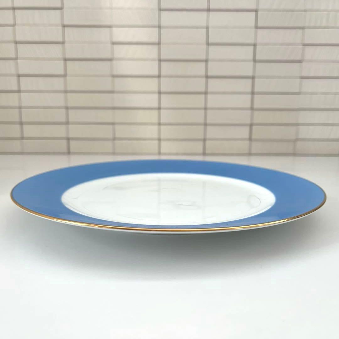 大倉陶園 色蒔きシリーズ プレート 皿 ブルー