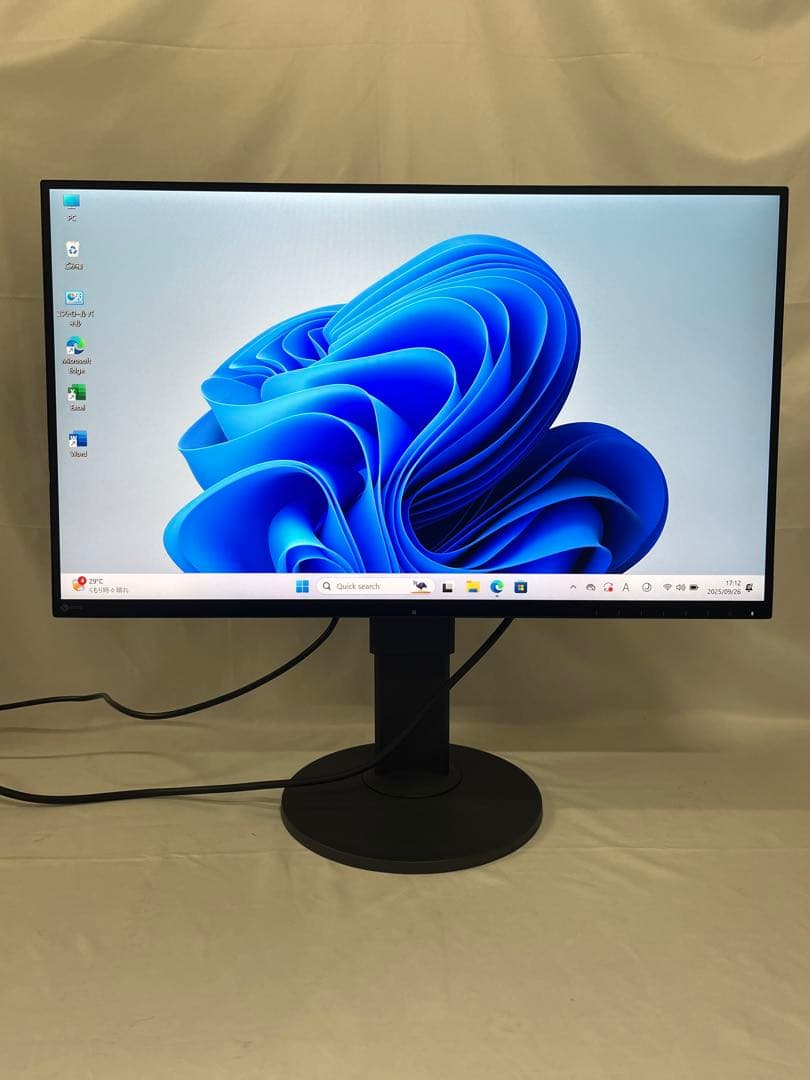 2K解像度 EIZO EV2750 27インチモニター内蔵スピーカー