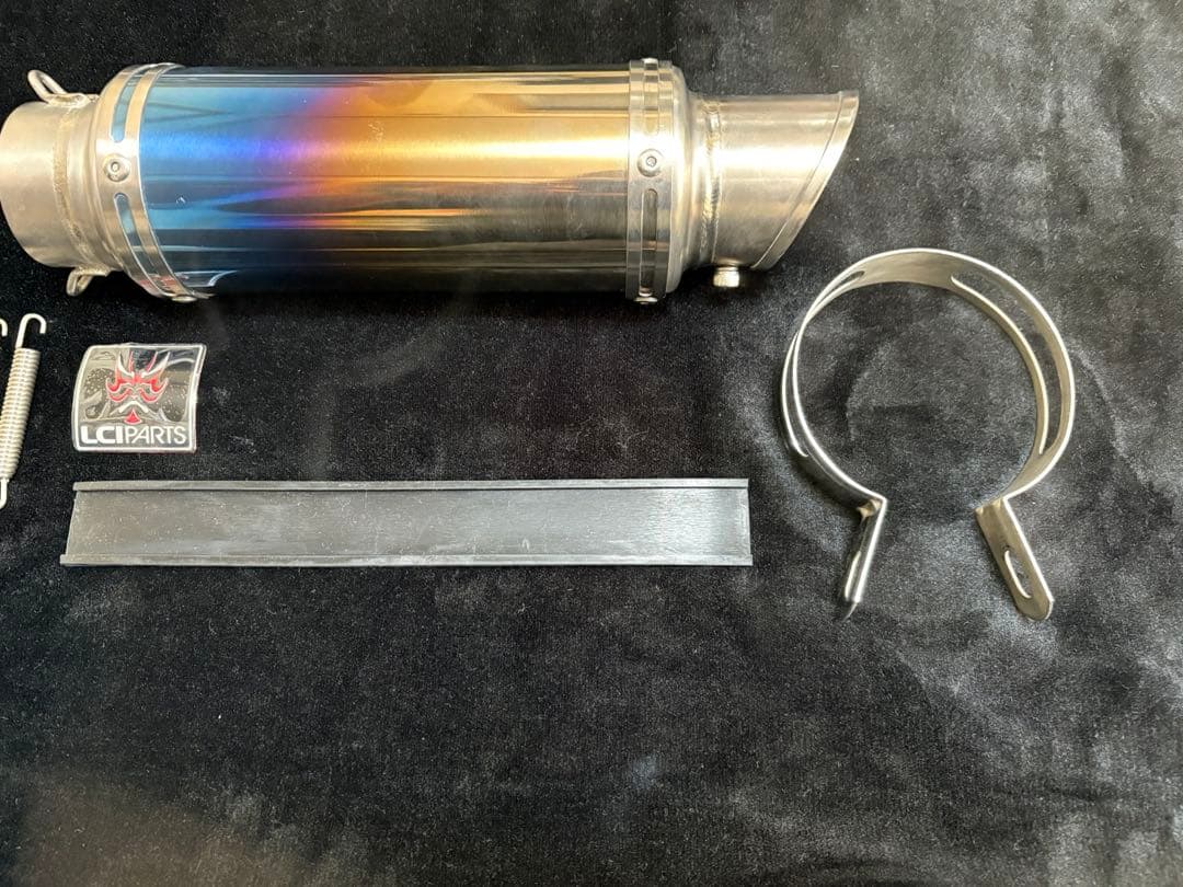 【美品】LCIPARTS ショートフルチタン スリップオン マフラー