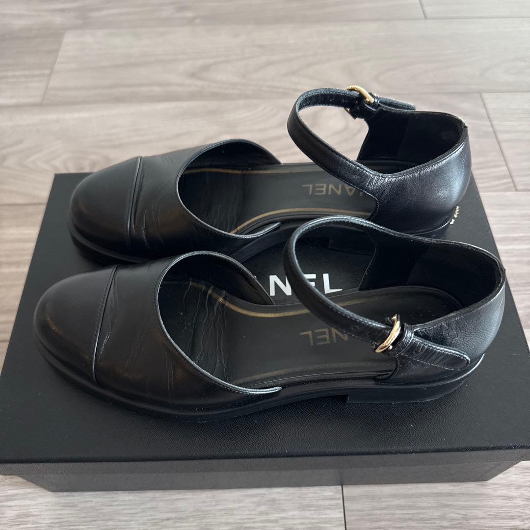 CHANEL 23SS ブラック メリージェーン　パンプス