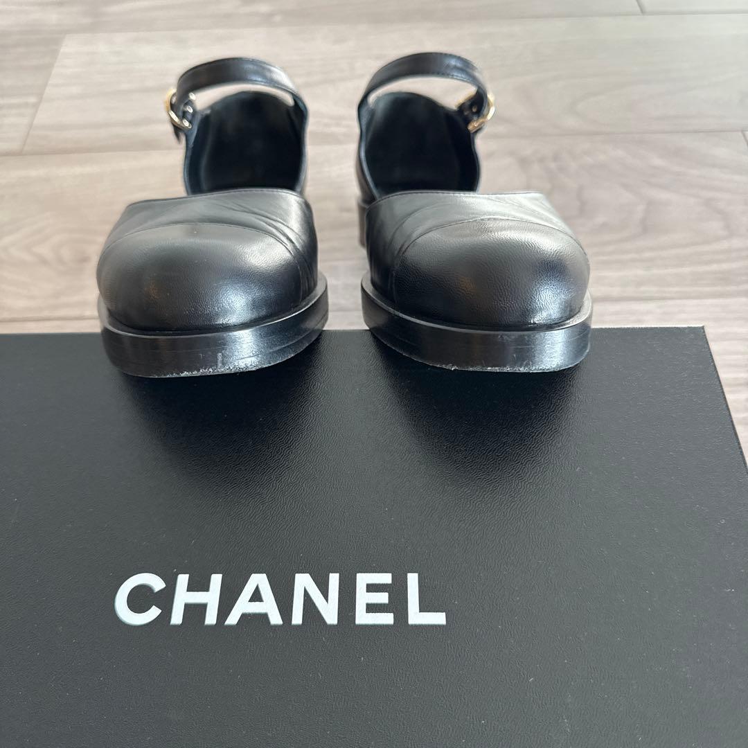CHANEL 23SS ブラック メリージェーン　パンプス