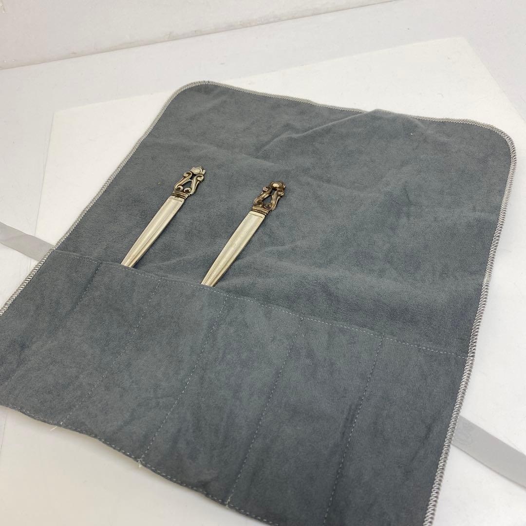 ジョージジェンセン　希少ミートフォーク2本sterling925 104g