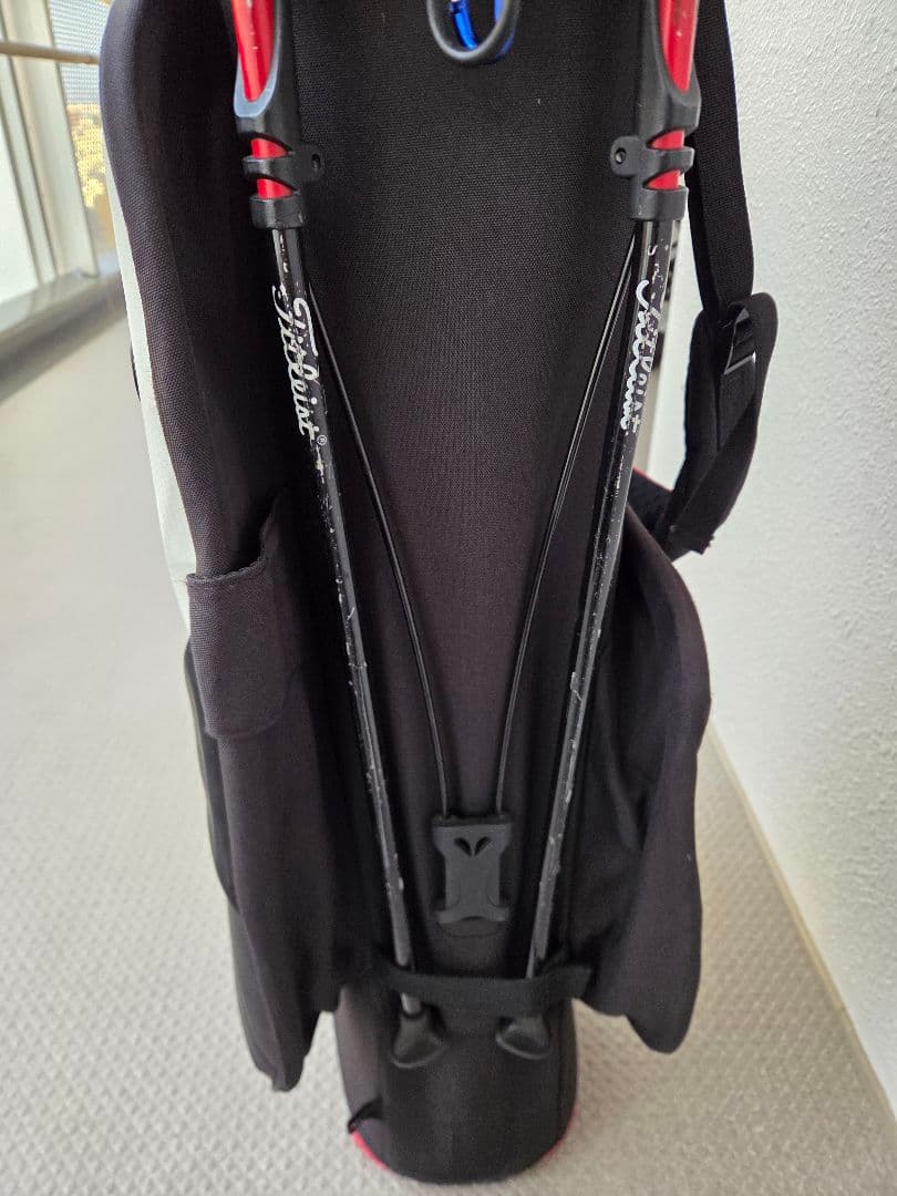 Titleist キャディバッグ 黒/白/赤