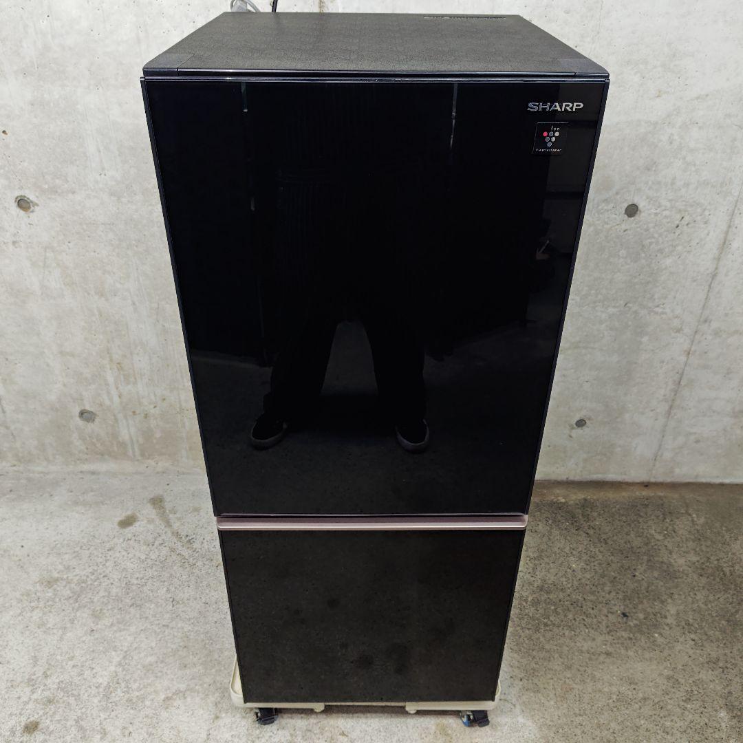 SHARP SJ-GD14D-B つけかえどっちもドア ガラストップデザイン
