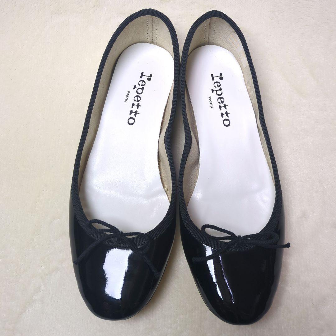 mimiさま専用【超美品】Repetto✨サンドリオン　エナメル　パテントレザー